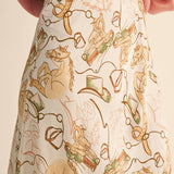 Love of Horses Midi Slip Skirt