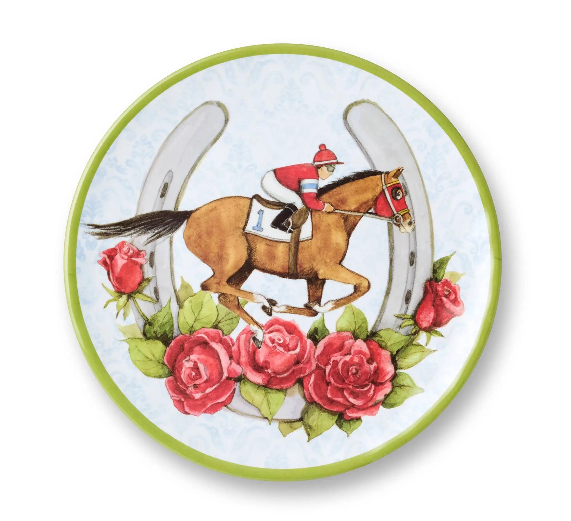 Day at the Races Melamine Salad Plate 9 Faire - Certified International
