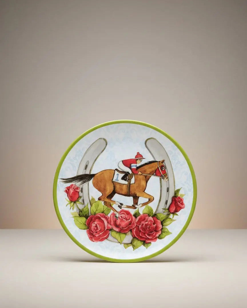 Day at the Races Melamine 9" Salad Plate Faire - Certified International