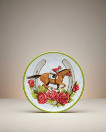 Day at the Races Melamine 9" Salad Plate Faire - Certified International