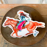 cowgirl sticker