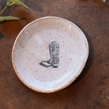 cowboy boot mini plate