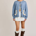 bluebell horseshoe cardigan
