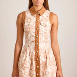 Unicorn Floral Button-Front Dress – Summer Sundress Main Strip