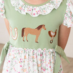 Ranch Friends Floral Ruffle Dress