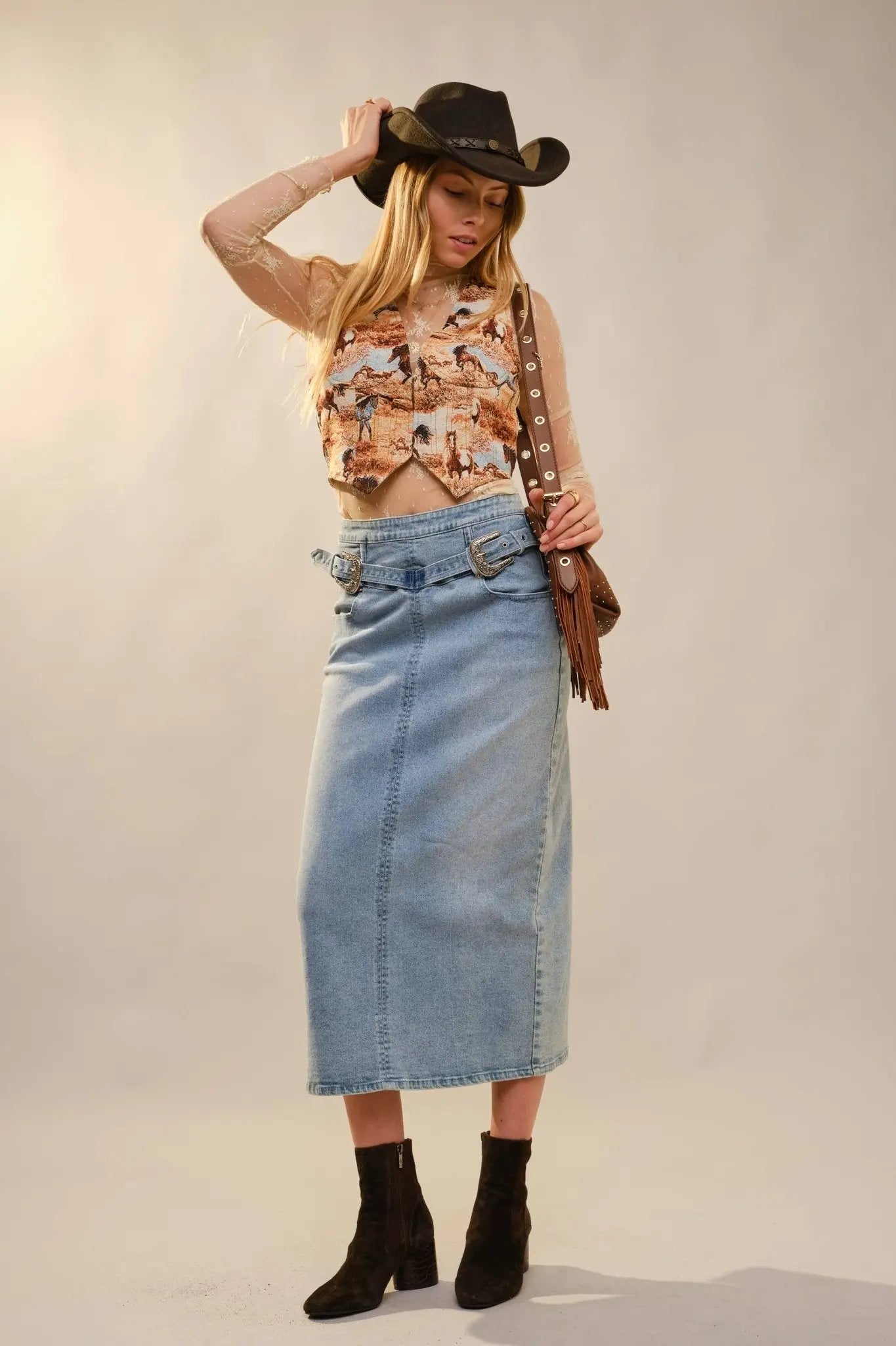 Allover Western Horse Vest - Bridle Up Hope Shop