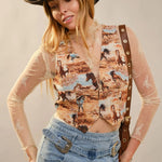 Allover Western Horse Vest - Bridle Up Hope Shop