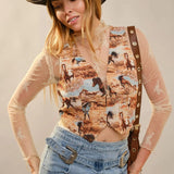 Allover Western Horse Vest - Bridle Up Hope Shop