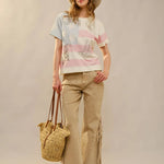 American Cowgirl Embroidered Crewneck Top - Bridle Up Hope Shop