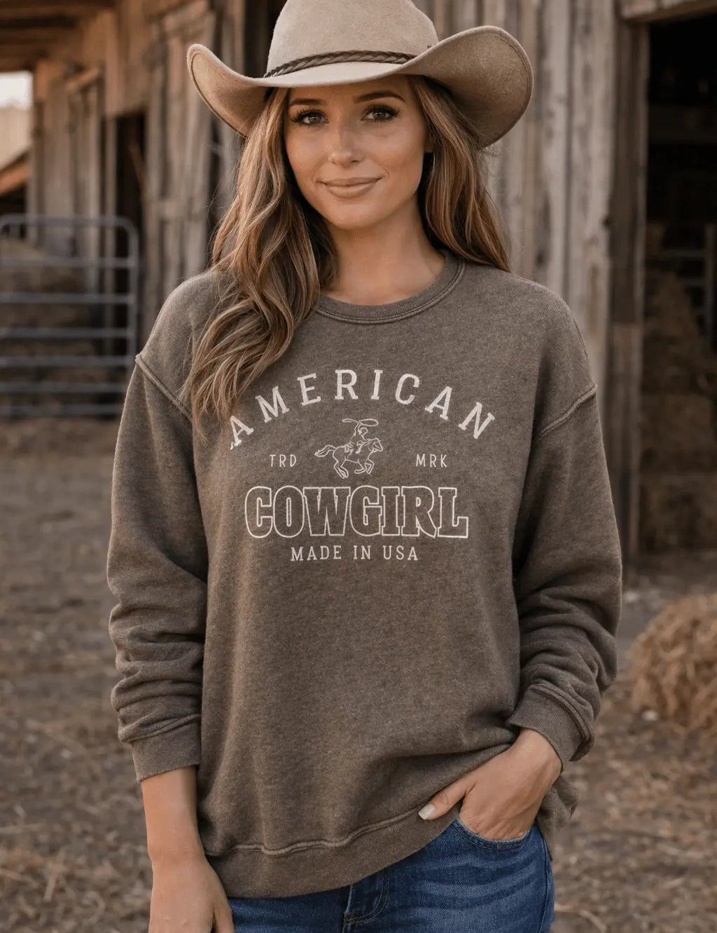 American Cowgirl Sweatshirt - Bridle Up Hope Shop