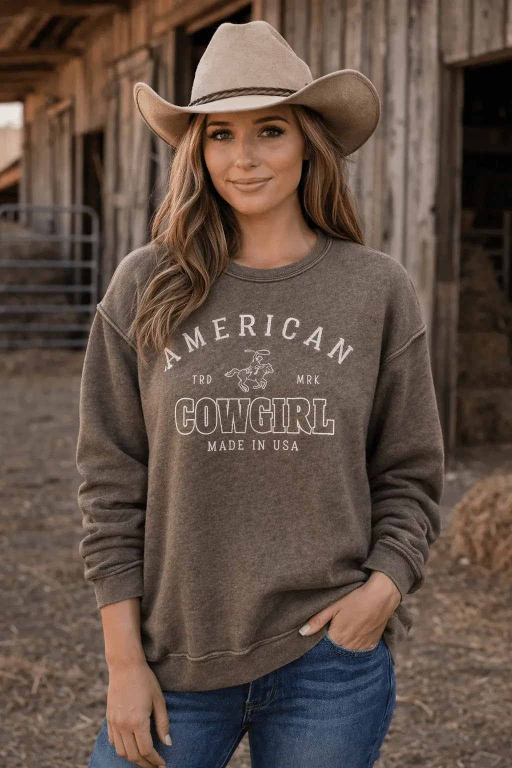 American Cowgirl Sweatshirt - Bridle Up Hope Shop