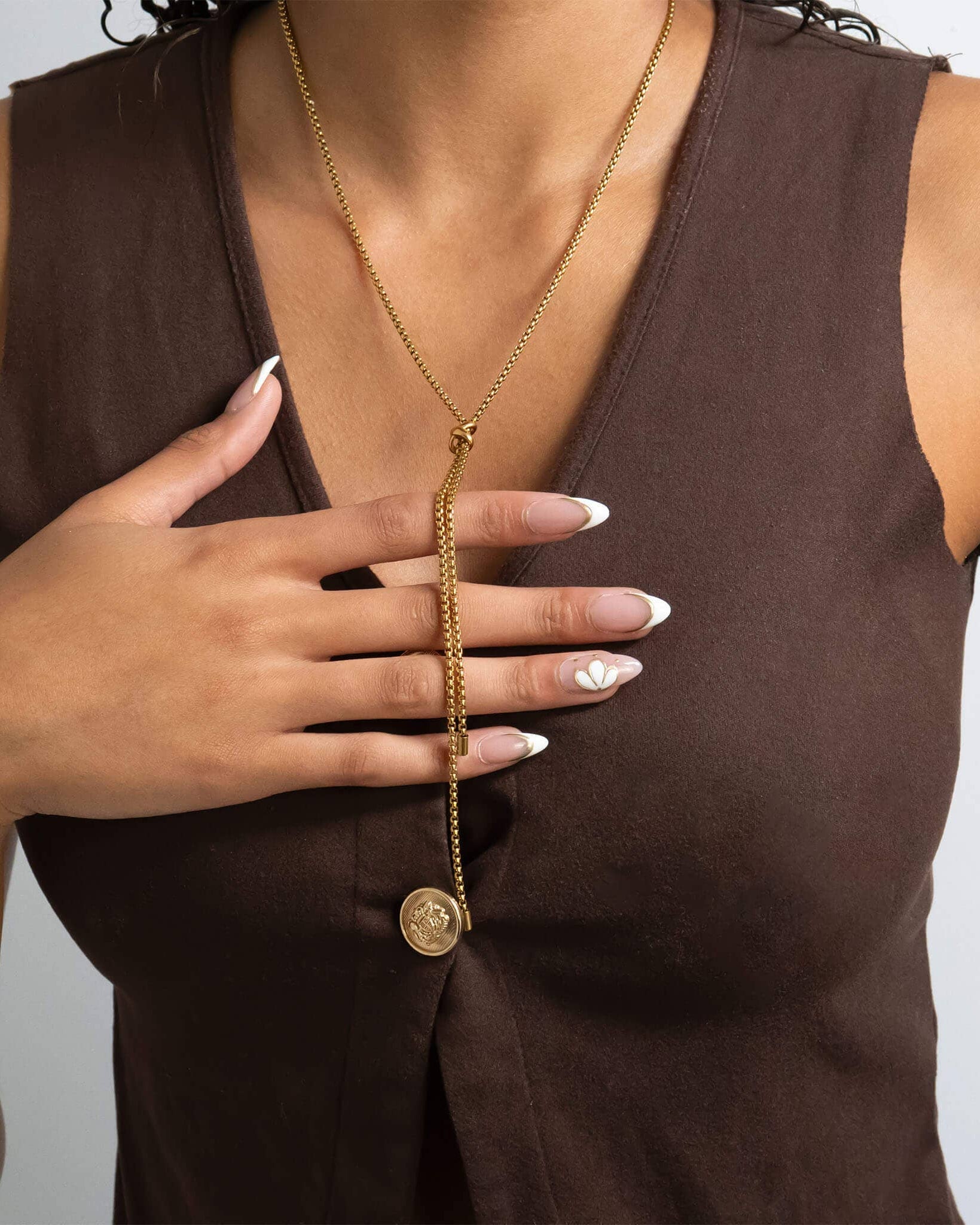 Golden Rein Bolo Necklace
