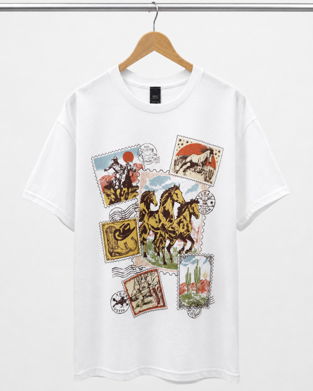 Vintage Western Postage T-Shirt