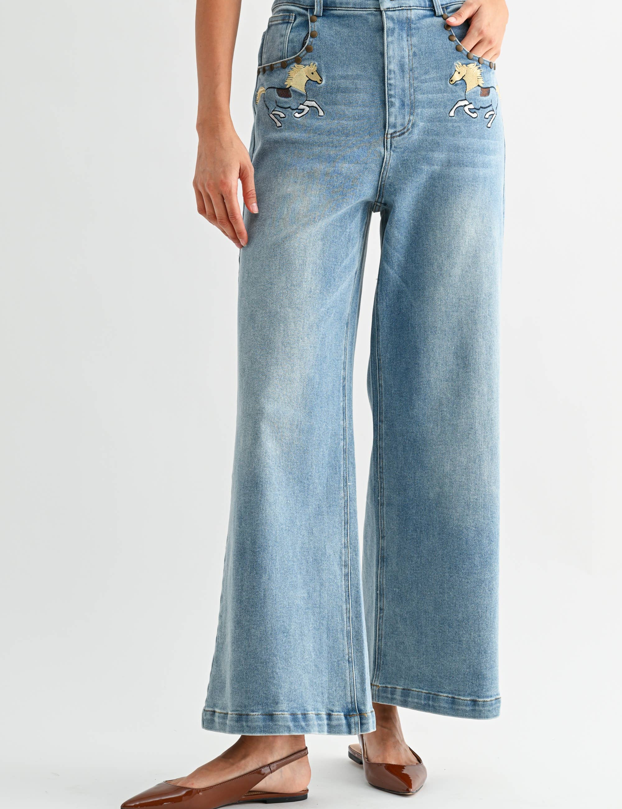 Horse High-Waisted Jeans