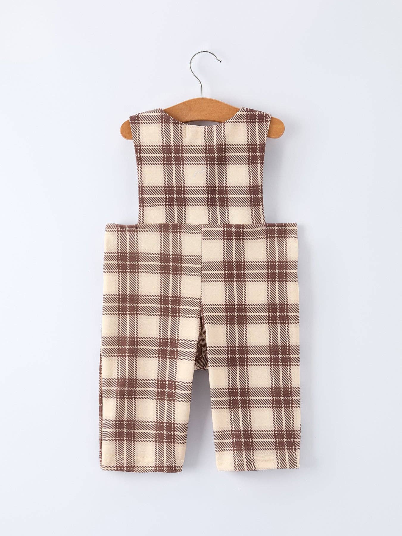 Plaid Horse Baby Boy Romper