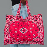Red Bandana Cowgirl Tote