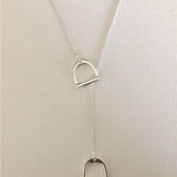 english stirrup necklace