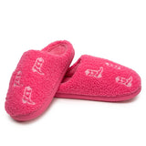 hot pink cowgirl slippers