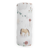 Little Farm Friends - Cotton Swaddle Blanket