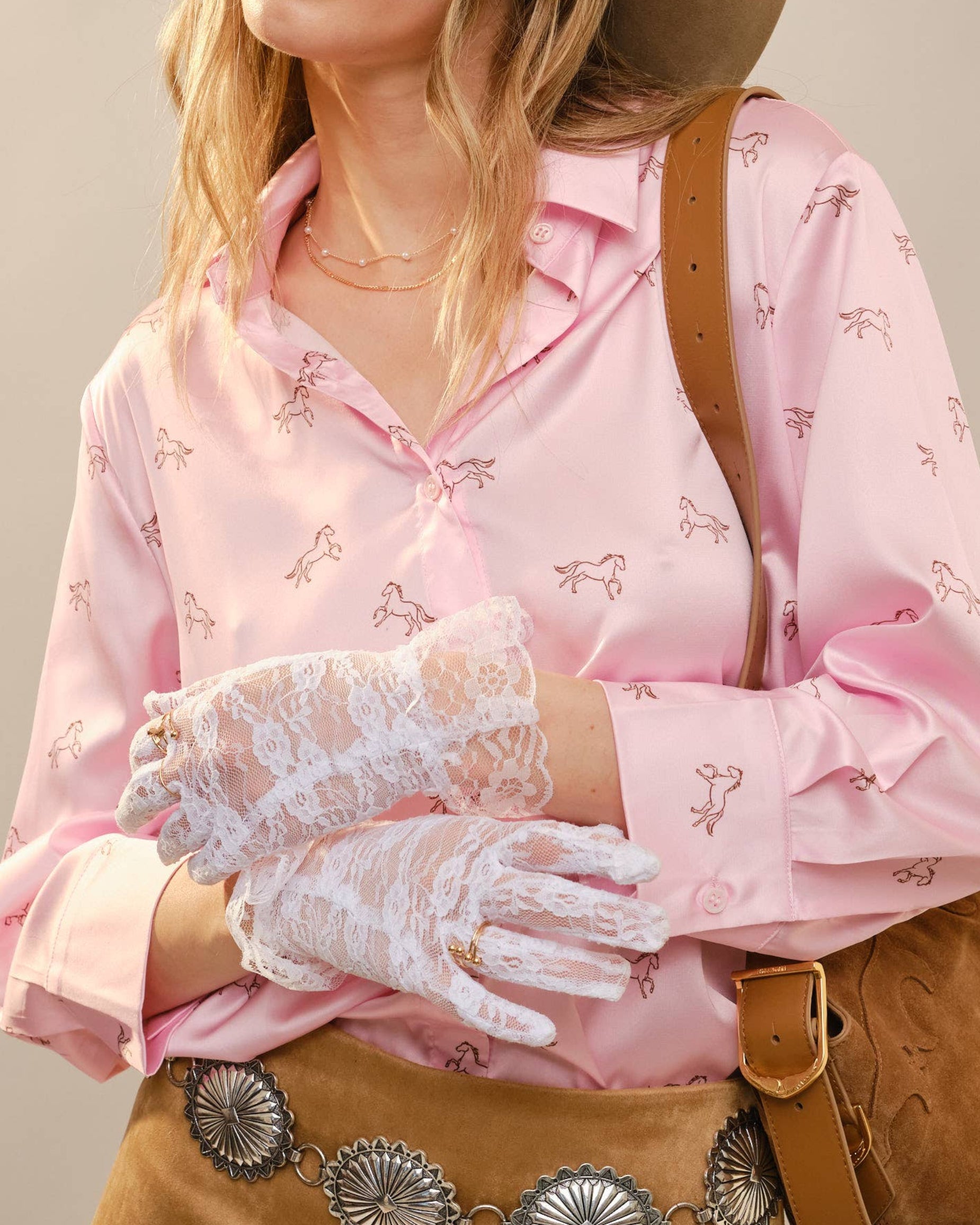 Stella Satin Horse Blouse