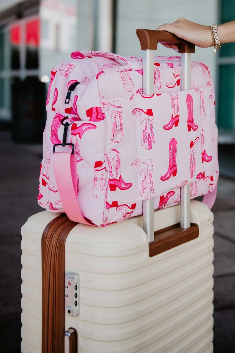 Pink Boots Weekender Bag