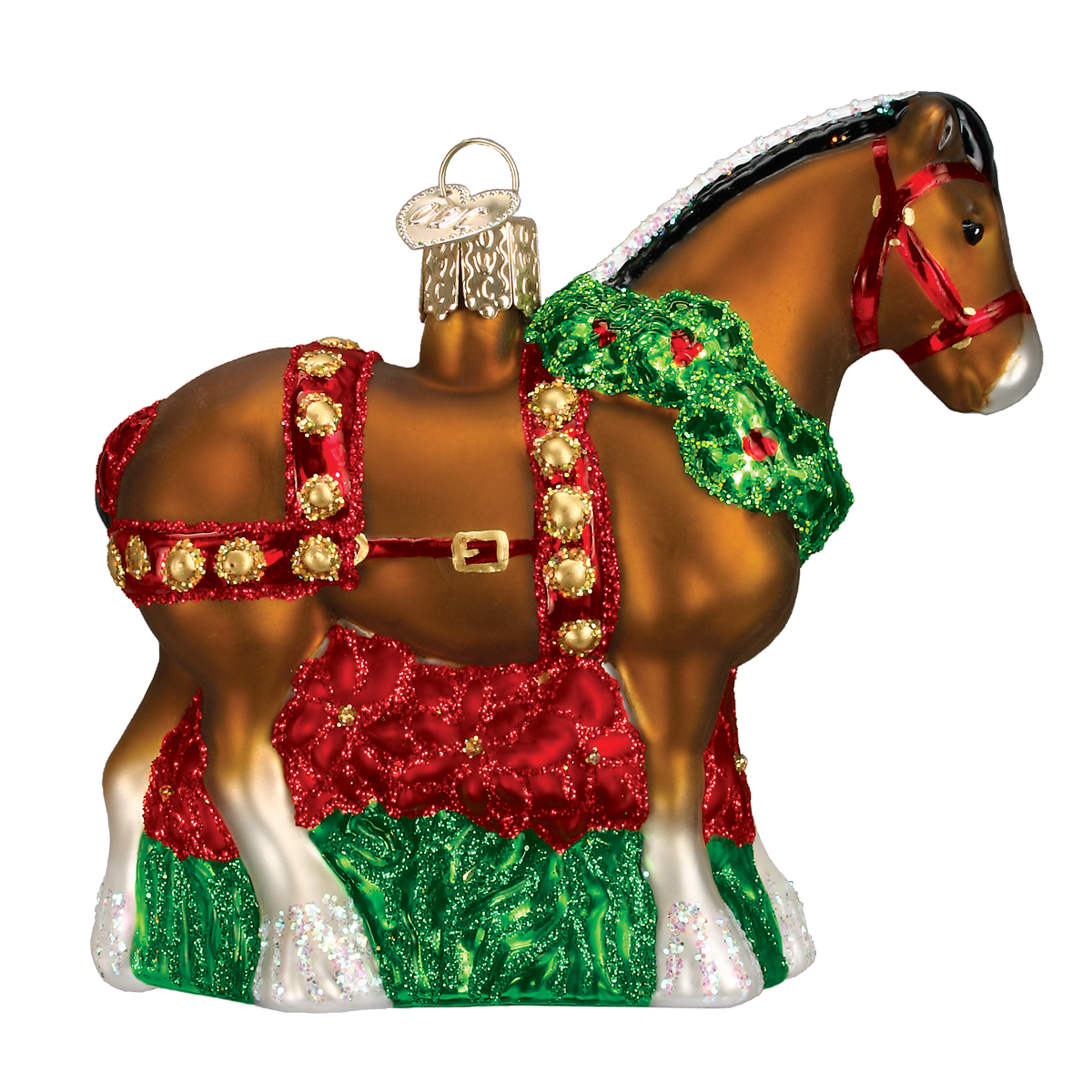 Holiday Clydesdale Ornament