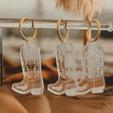 cowboy boot keychain