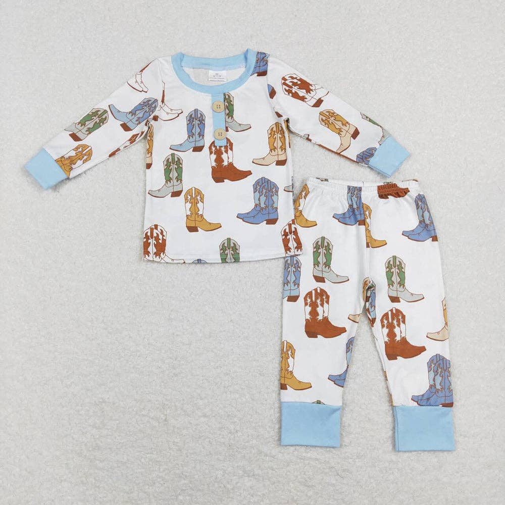 Western Boots Toddler Pajamas