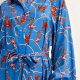 Becky Blue Cowgirl Shirt Dress - Bridle Up Hope Shop