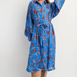 Becky Blue Cowgirl Shirt Dress - Bridle Up Hope Shop