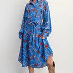 Becky Blue Cowgirl Shirt Dress - Bridle Up Hope Shop