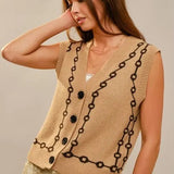 Bit & Bridle Sweater Vest - Bridle Up Hope Shop