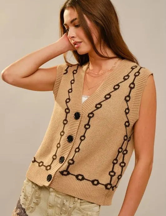 Bit & Bridle Sweater Vest - Bridle Up Hope Shop