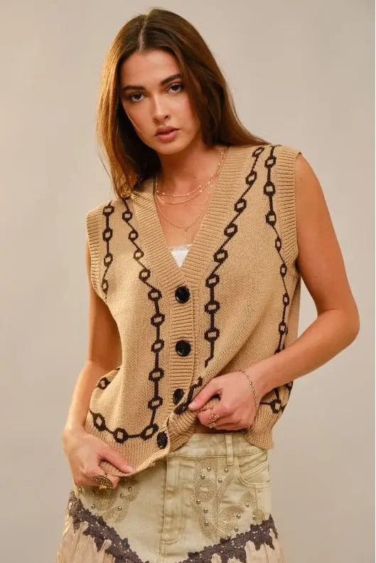 Bit & Bridle Sweater Vest - Bridle Up Hope Shop
