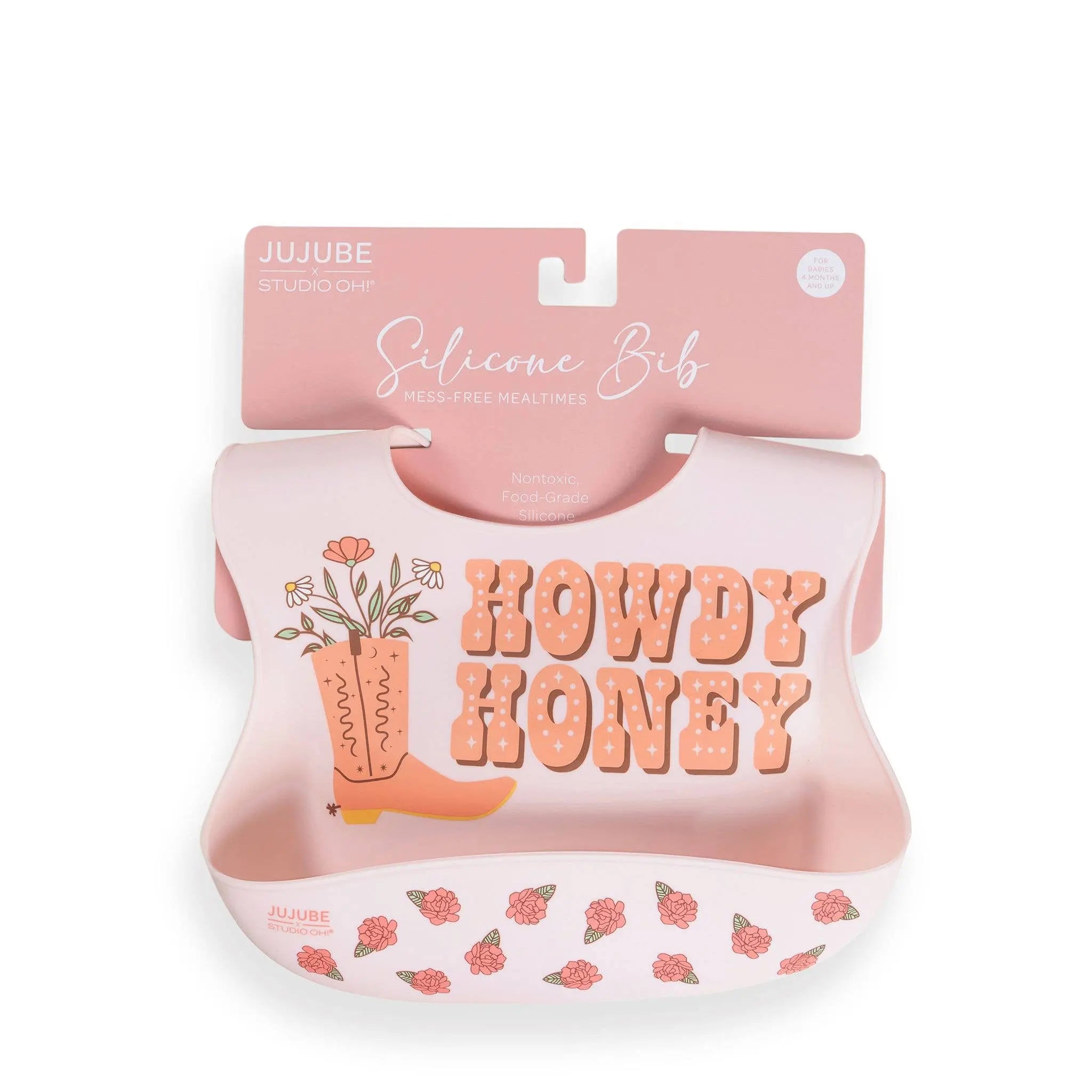 Bloomin' Boot Silicone Bib - Bridle Up Hope Shop