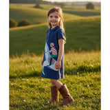 Blue Ribbon Equestrian Dress - Bridle Up Hope Shop