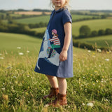 Blue Ribbon Equestrian Dress - Bridle Up Hope Shop