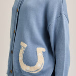 Bluebell Horseshoe Cardigan - Bridle Up Hope Shop