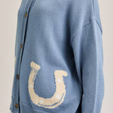 Bluebell Horseshoe Cardigan - Bridle Up Hope Shop