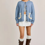Bluebell Horseshoe Cardigan - Bridle Up Hope Shop