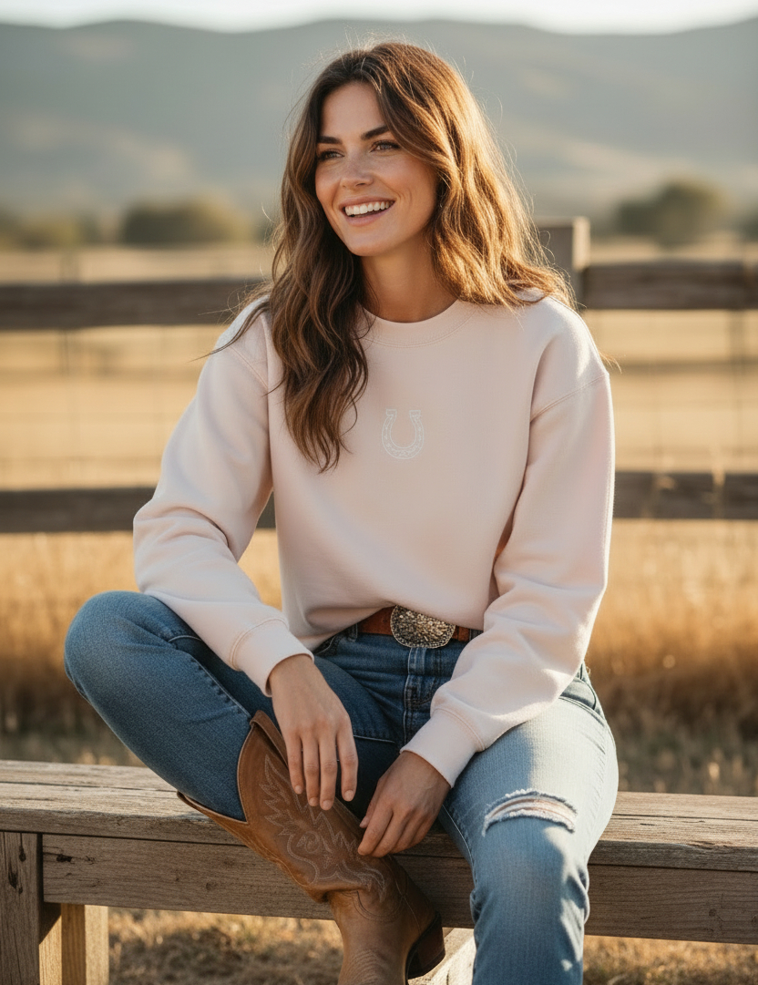 Lucky in Love Horseshoe Sweatshirt