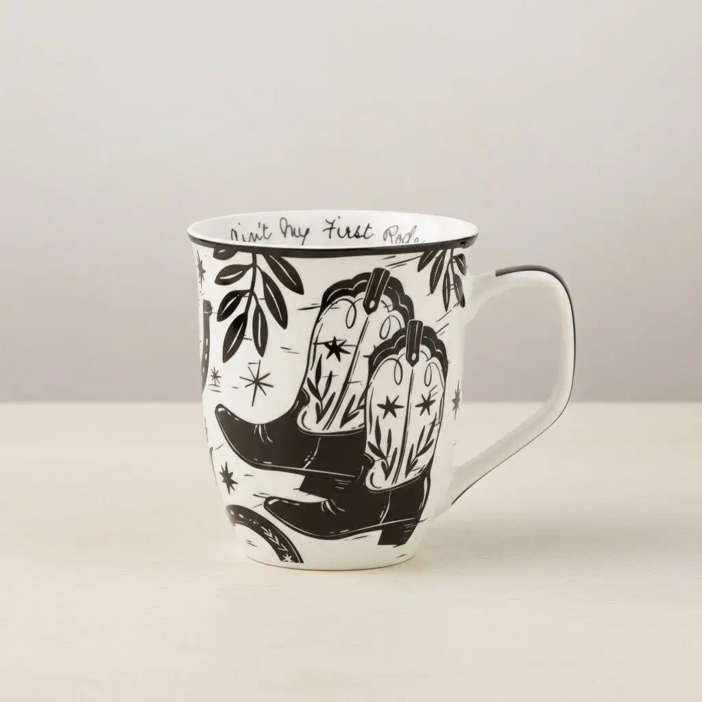 Boho Cowgirl Boots Mug - Bridle Up Hope Shop