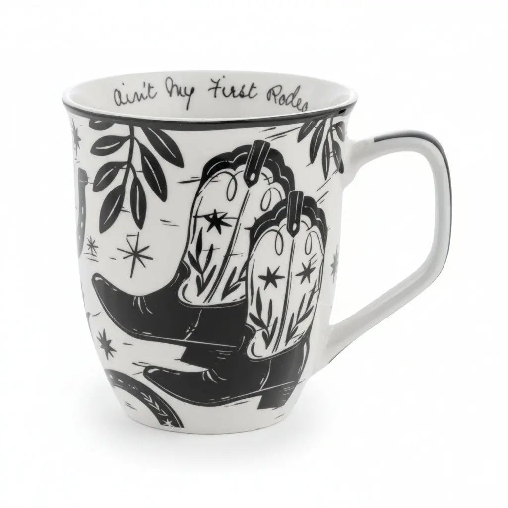 Boho Cowgirl Boots Mug - Bridle Up Hope Shop