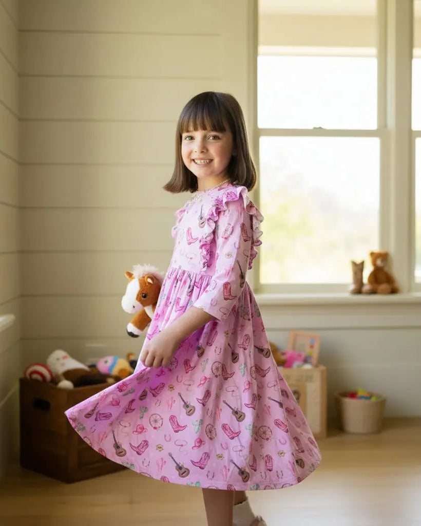 Boot Scootin' Ruffle Dress - Bridle Up Hope Shop