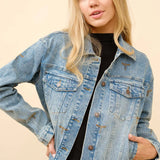 Boot Stitch Denim Trucker Jacket - Bridle Up Hope Shop