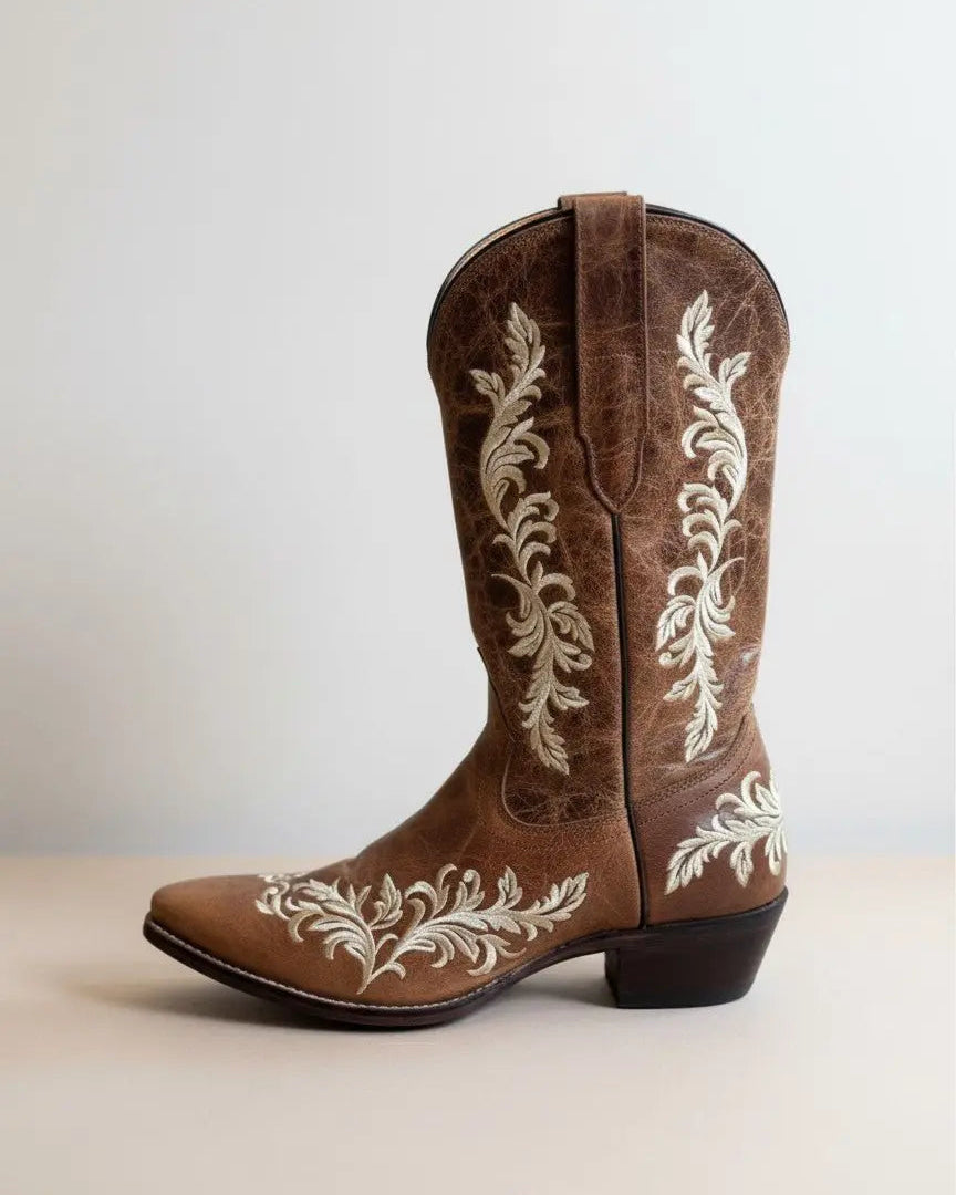 Bridle Bloom Embroidered Cowgirl Boots - Bridle Up Hope Shop