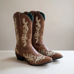 Bridle Bloom Embroidered Cowgirl Boots - Bridle Up Hope Shop