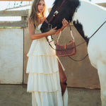 Bridle Bloom Hand - tooled Purse - Bridle Up Hope Shop