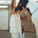 Bridle Bloom Hand - tooled Purse - Bridle Up Hope Shop
