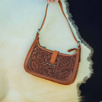 Bridle Bloom Hand - tooled Purse - Bridle Up Hope Shop